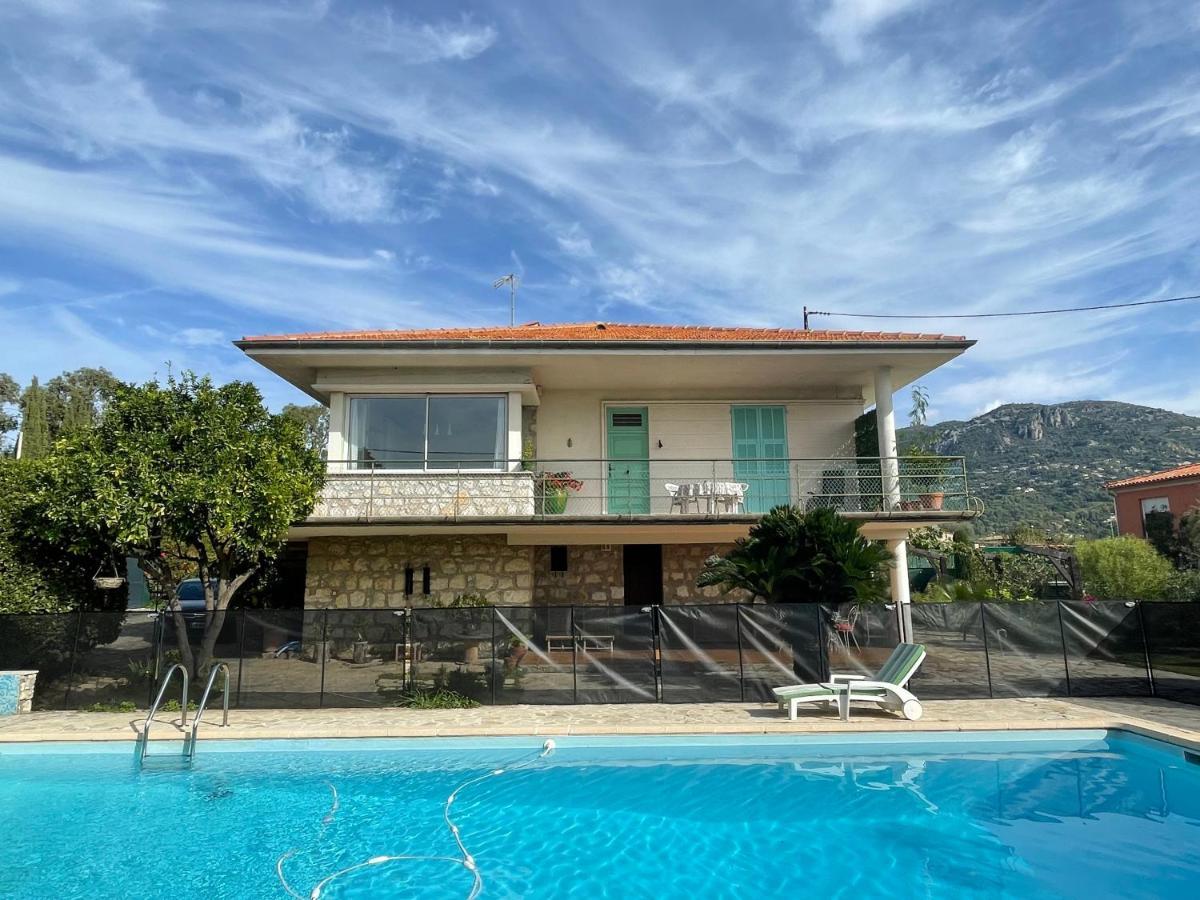 Bas De Villa Avec Acces Piscine Pres De Nice Cannes Monaco Carros Εξωτερικό φωτογραφία